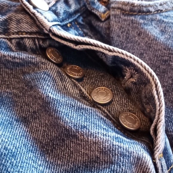 PacSun Pac Sun Destructed 24-in Waist High-Rise Straight Leg Button Fly … - Picture 9 of 9
